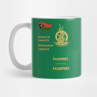 Vanuatu passport Mug